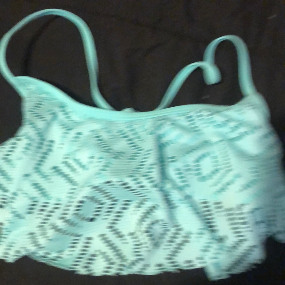 Girls pastel green bathing suit top